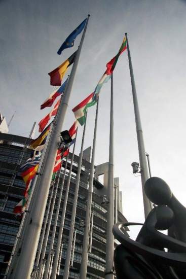 Extérieur du parlement européen de Strasbourg